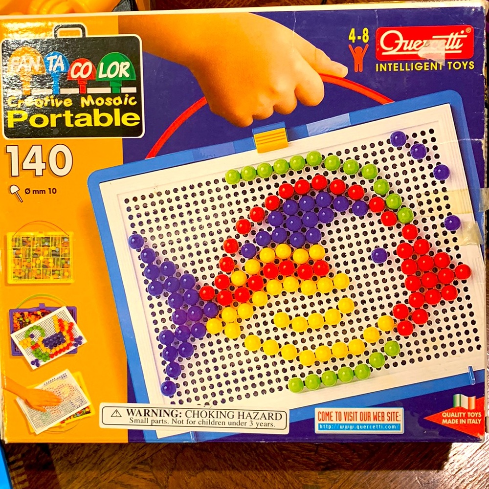 HOST PICK!!!💜💗QUERCETTI FANTA COLOR CREATIVE MOSAIC PORTABLE WITH CARRY CASE